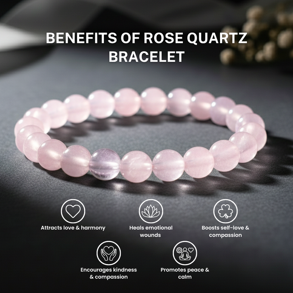 Rose Quartz Bracelet (Govt. Lab Certified)