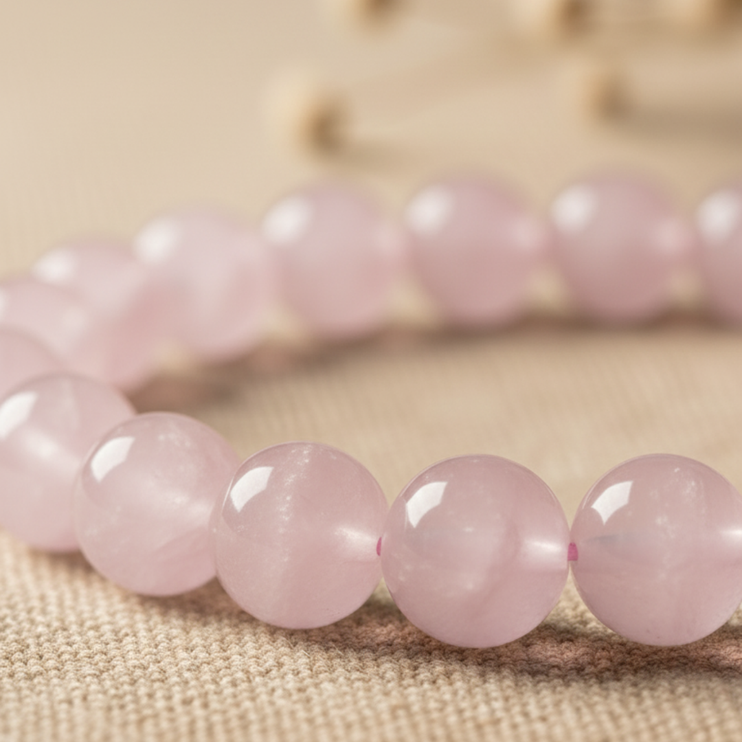 Rose Quartz Bracelet (Govt. Lab Certified)