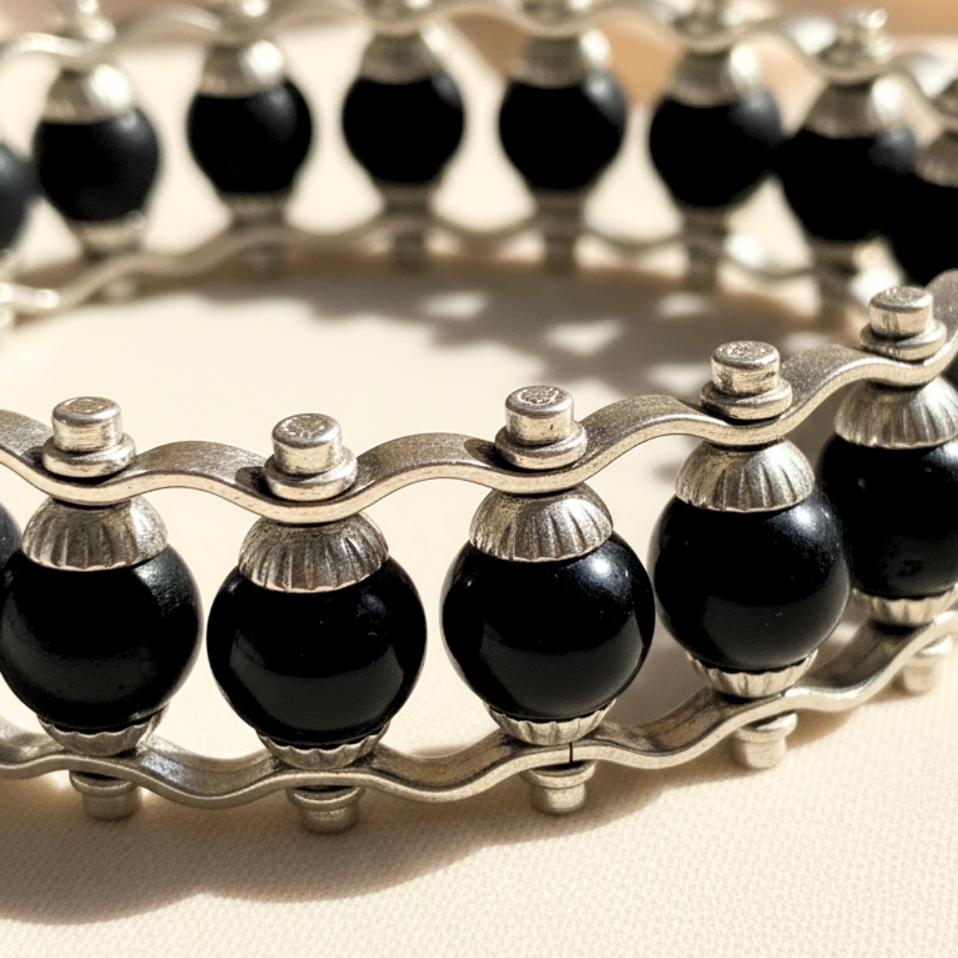 Silver Chain Karungali Protection Bracelet