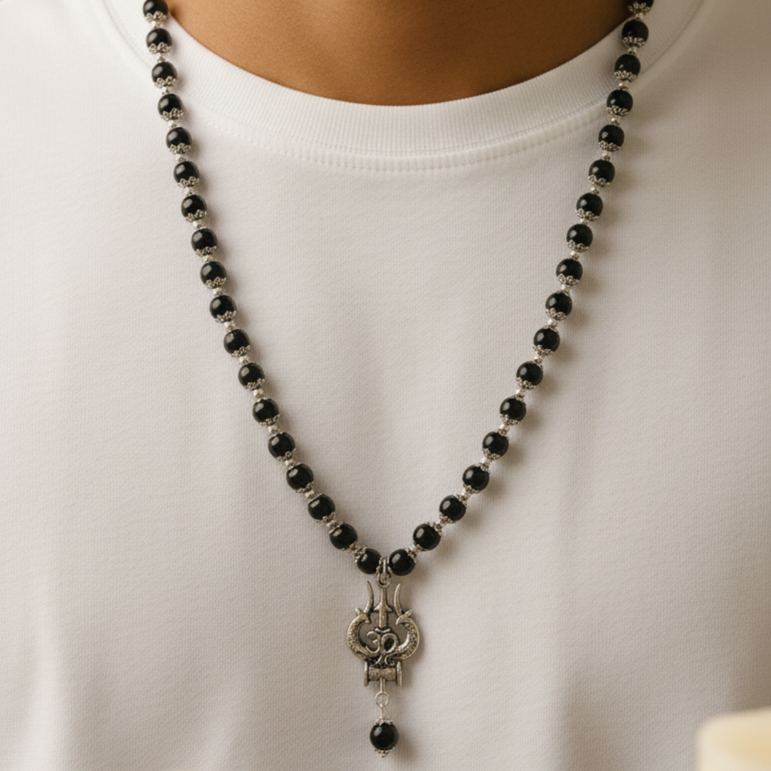 Om Trishul Karungali Shiva Mala