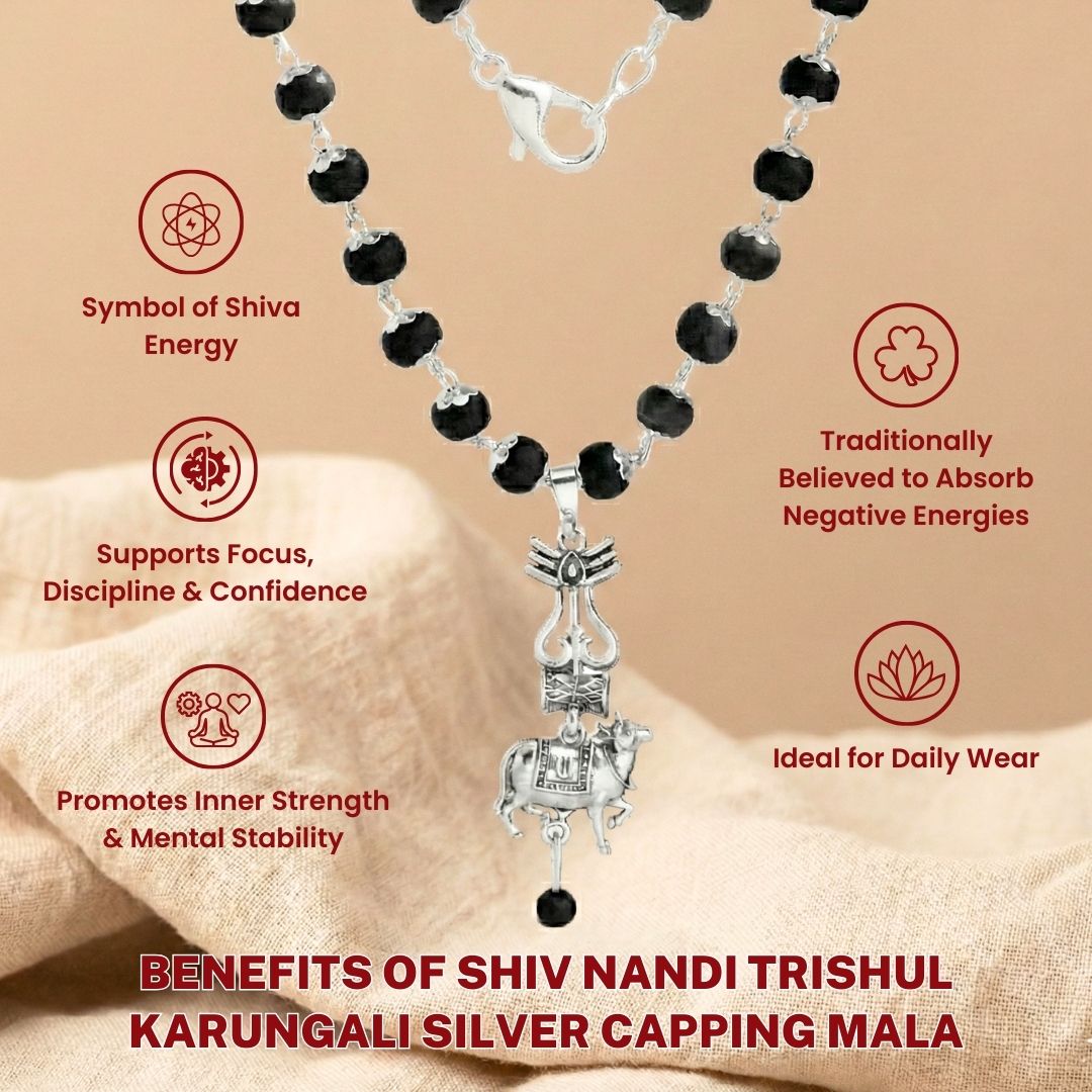 Sacred Shiv Nandi Karungali Mala