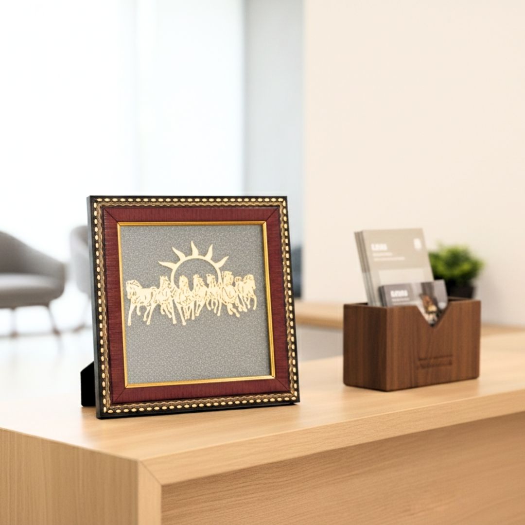 7 Horses Raw Pyrite Frame (Lab Certified)