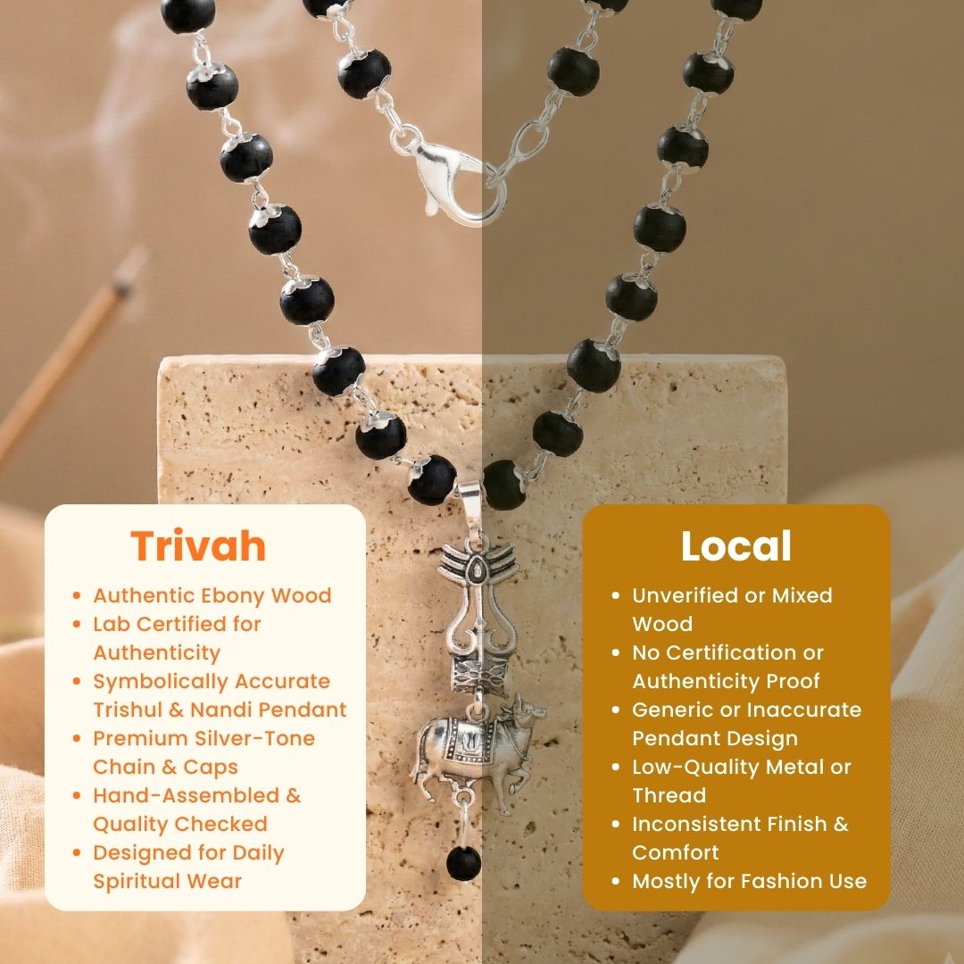 Sacred Shiv Nandi Karungali Mala
