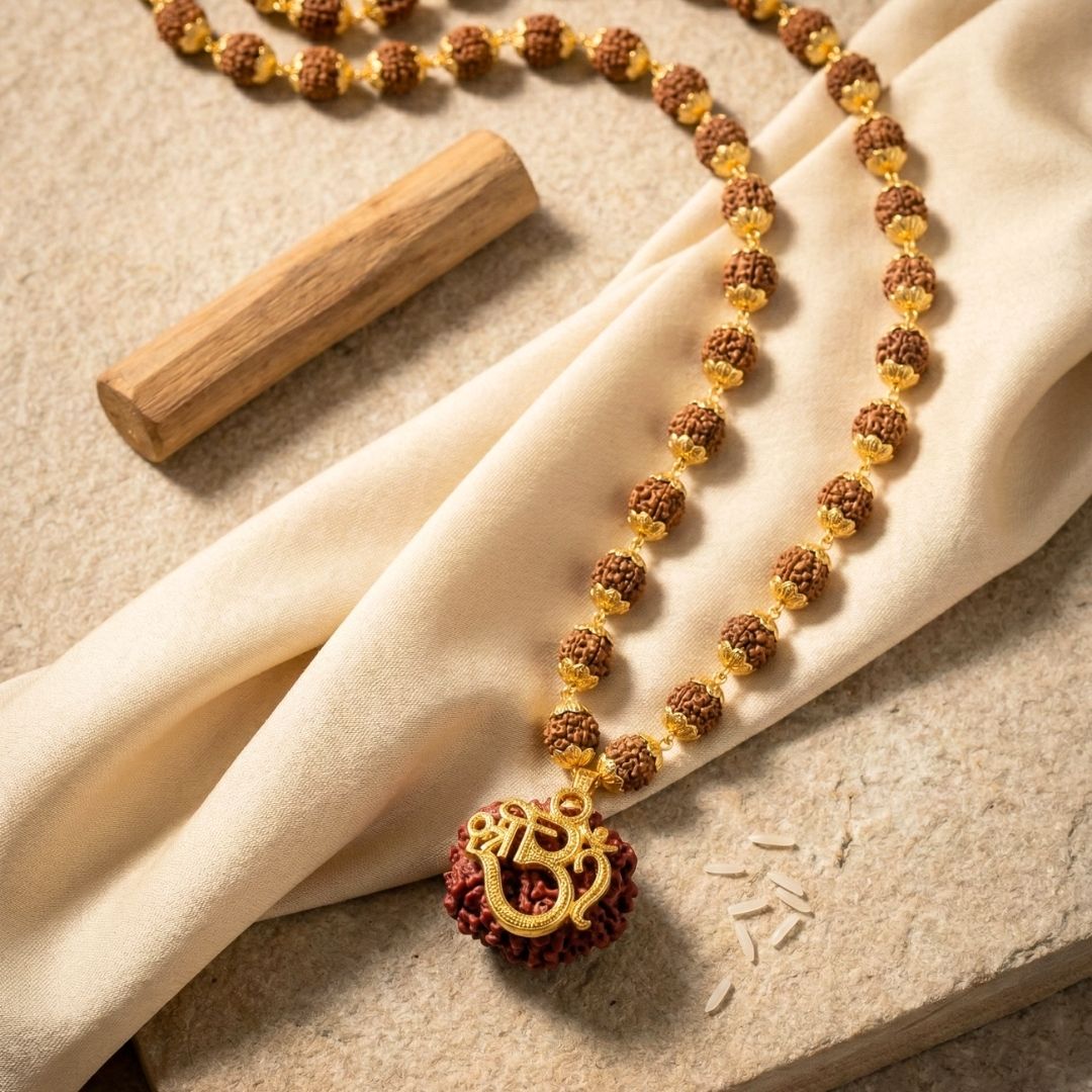 Shree Om Divine Rudraksha Mala