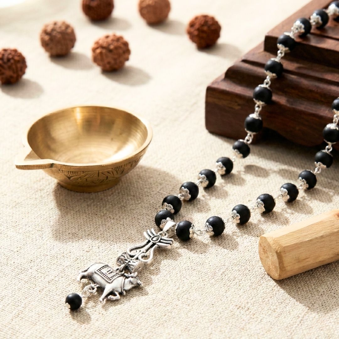 Sacred Shiv Nandi Karungali Mala