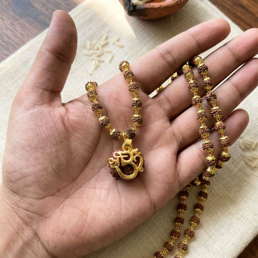 Shree Om Divine Rudraksha Mala