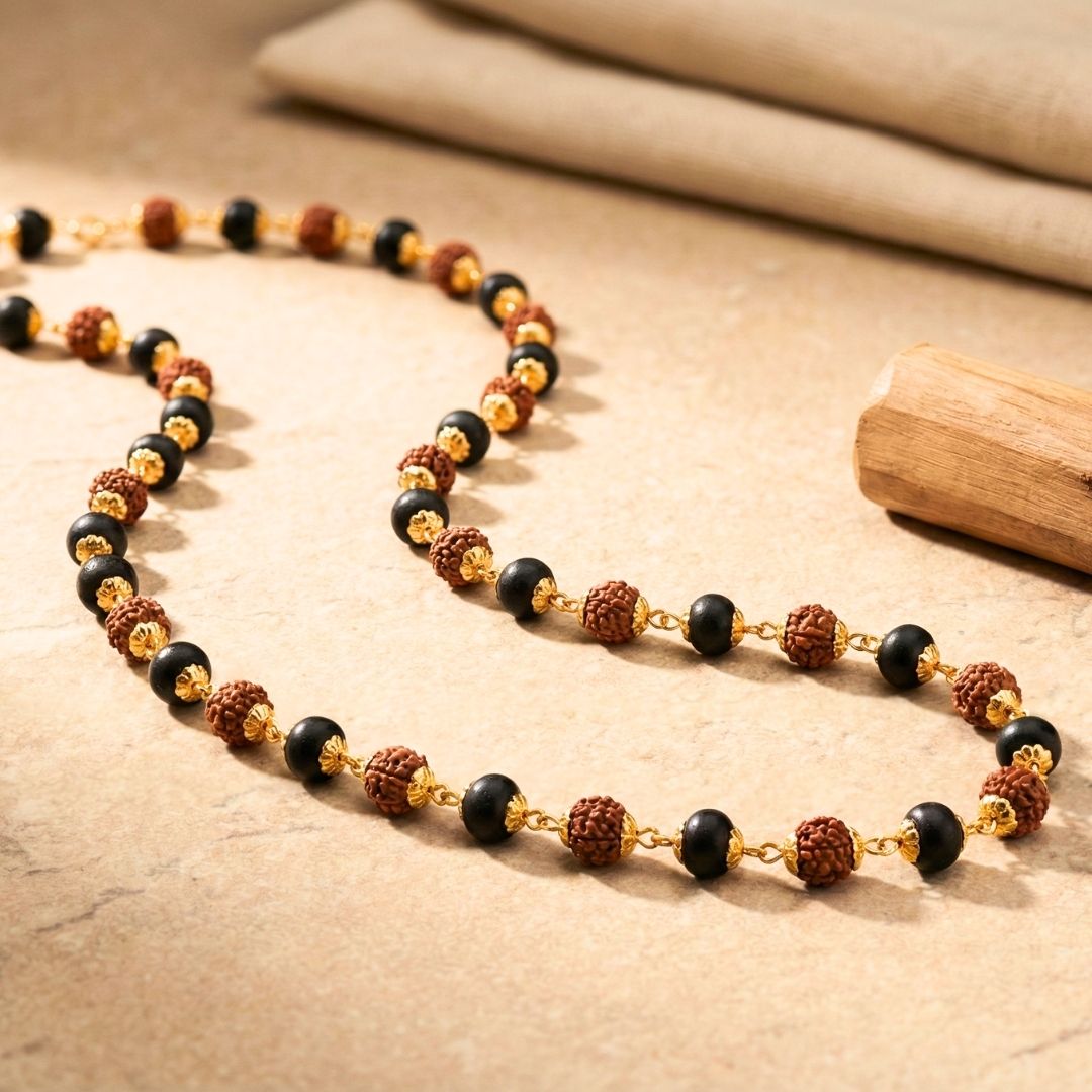 Karungali Rudraksha Mala