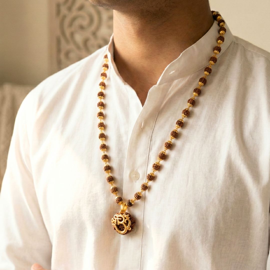 Shree Om Divine Rudraksha Mala