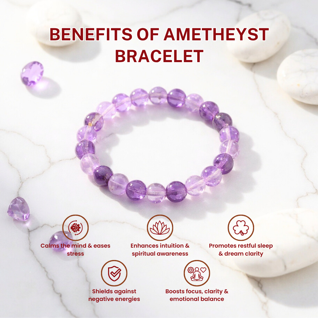 Amethyst Calmness Stone Bracelet