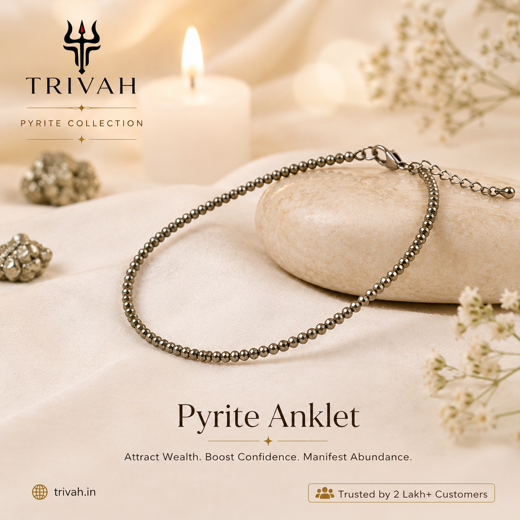Raw Pyrite Anklet