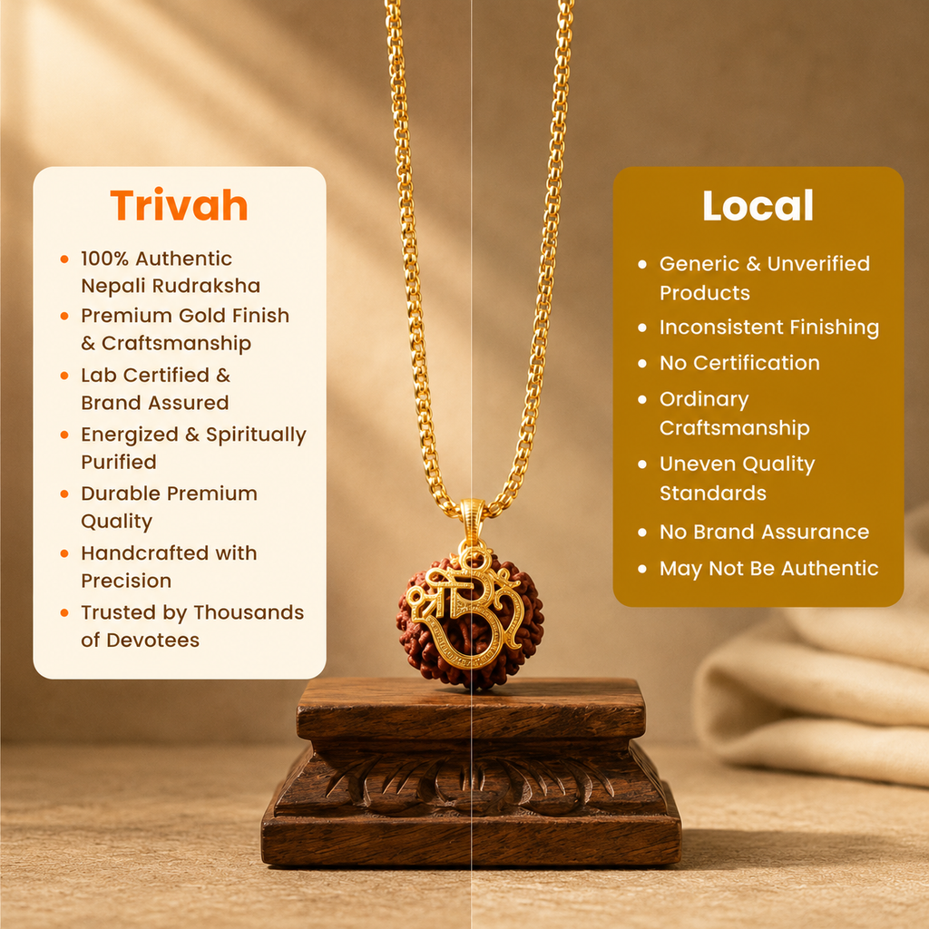 7 Mukhi Shree Om Rudraksha Pendant (Nepal)