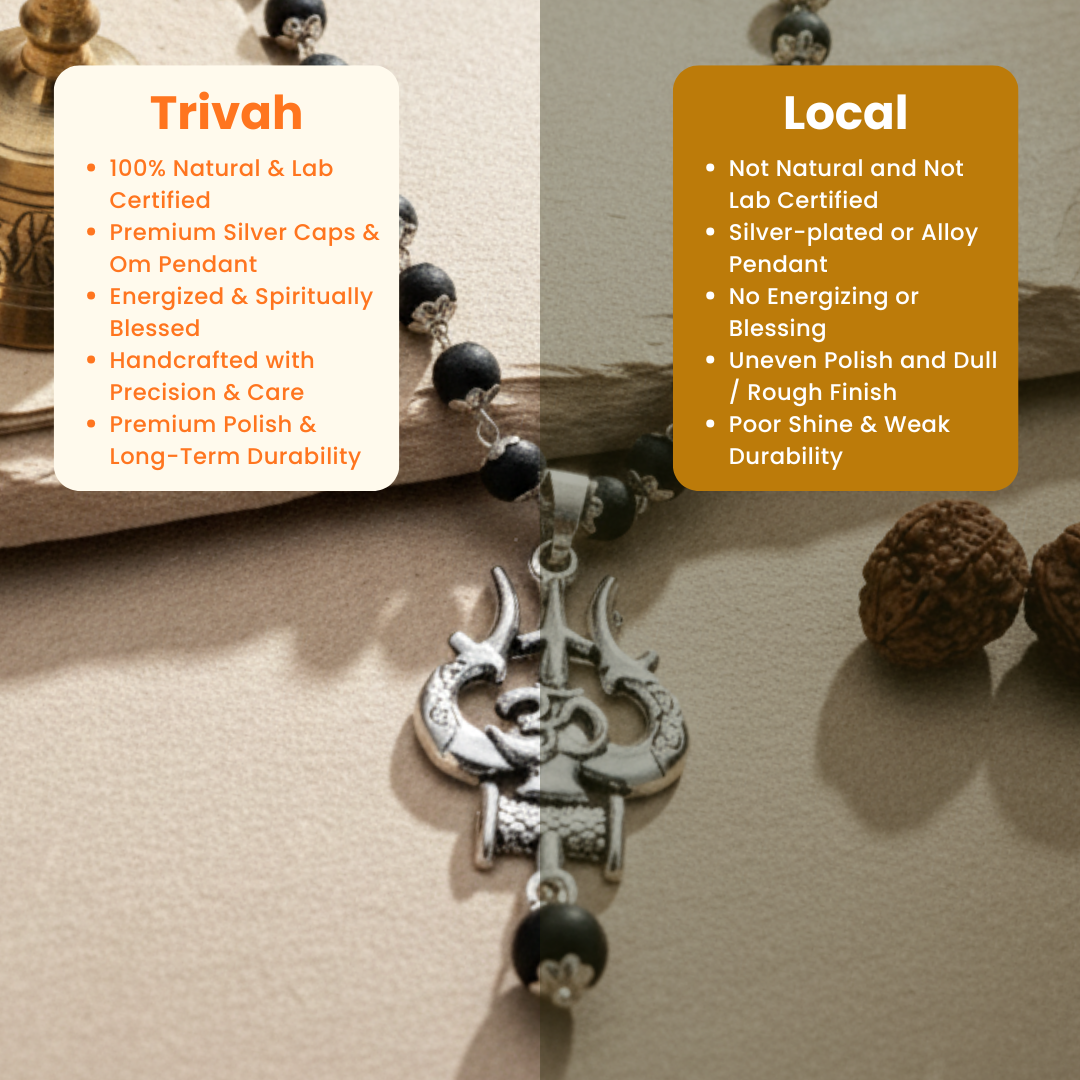 Om Trishul Karungali Shiva Mala