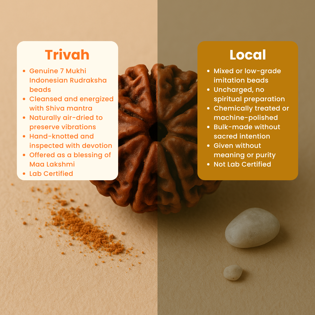 Blessed 7 Mukhi Mahalaxmi Rudraksha